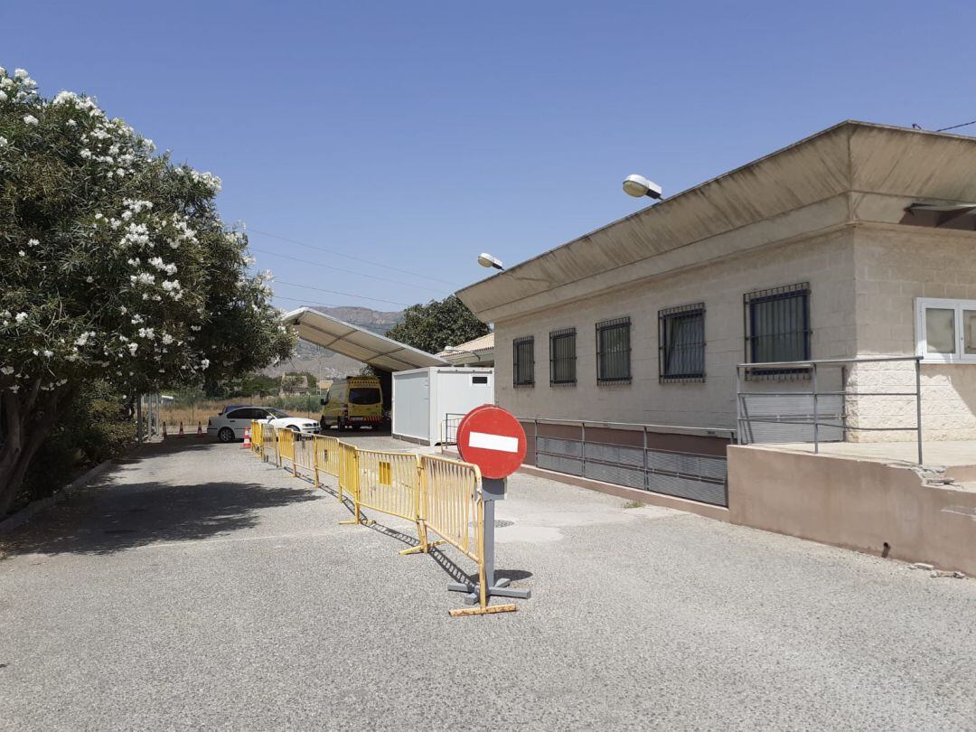 Imagen del Punto Covid de Campillo, esta mañana