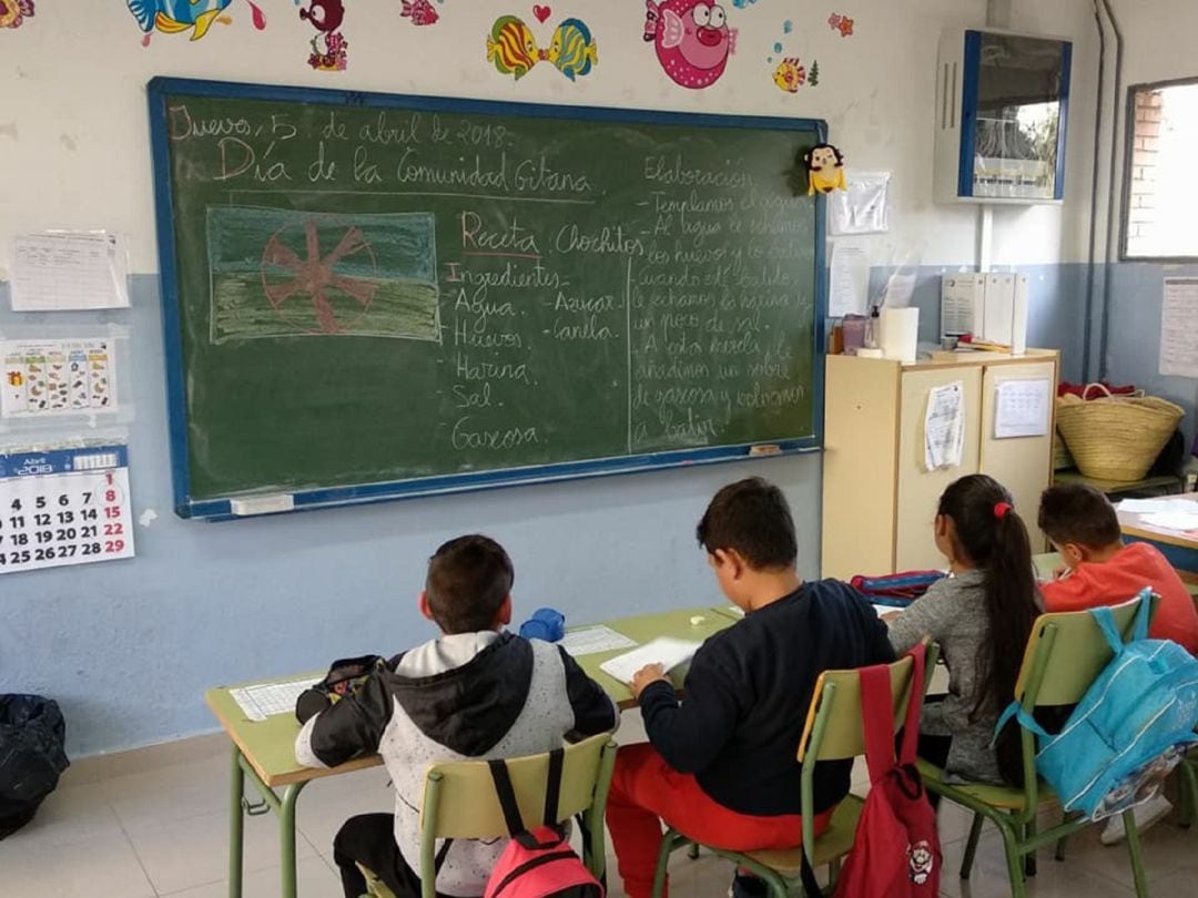 Aula del colegio Alfonso García Chamorro.