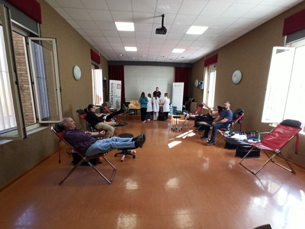 Donación de sangre en Huesca