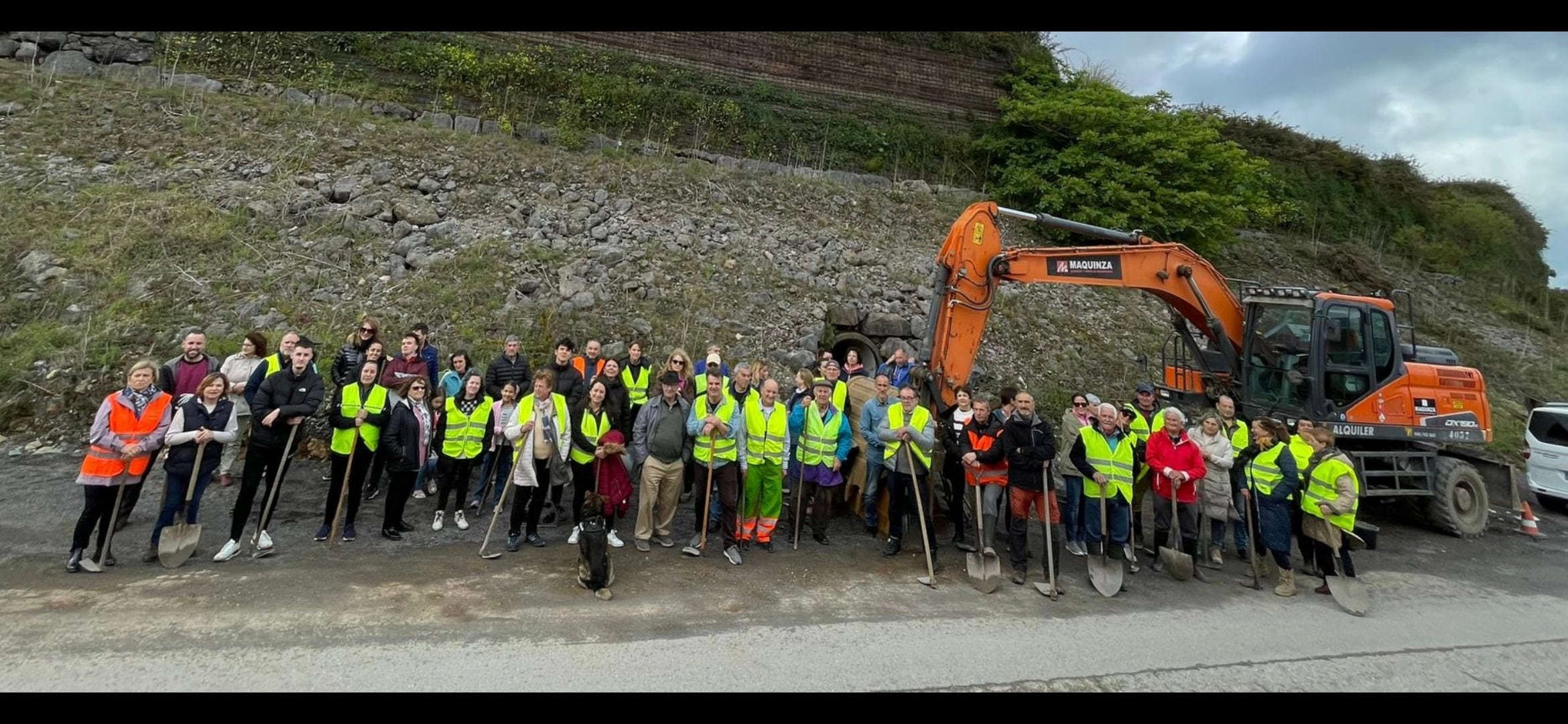 Acto reivindicativo de los vecinos de Seña.