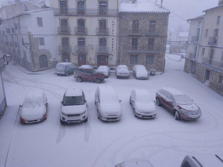 Imagen de la última nevada en la provincia. El 26 de enero de 2018