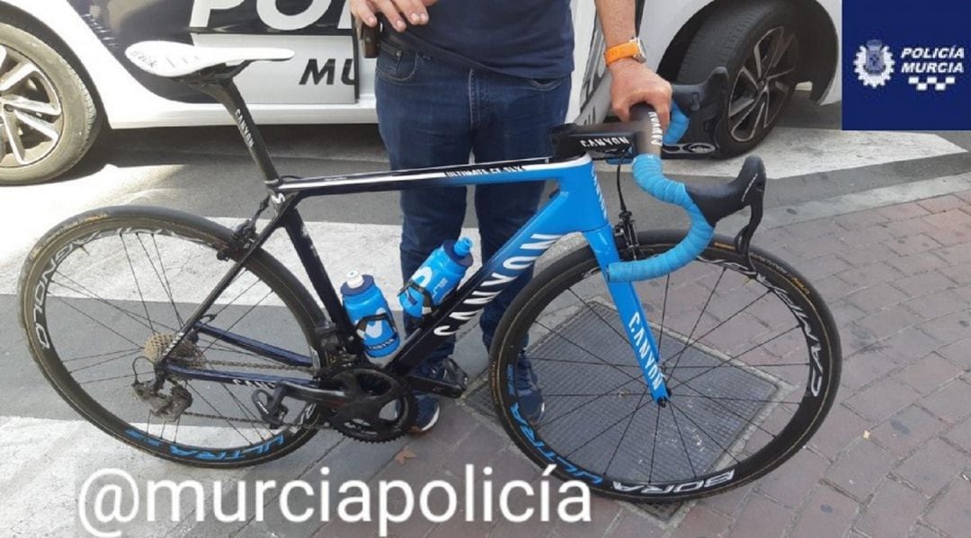 Bicicleta recuperada por la Policía Local de Murcia