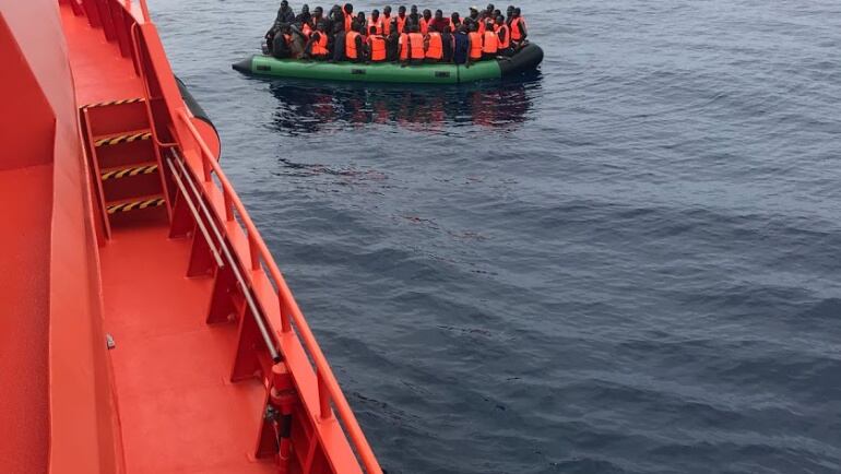 Un rescate cerca de la costa almeriense.