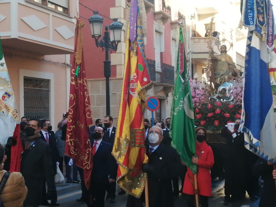 Subida de San Blas a su ermita el pasado mes de diciembre de 2021 