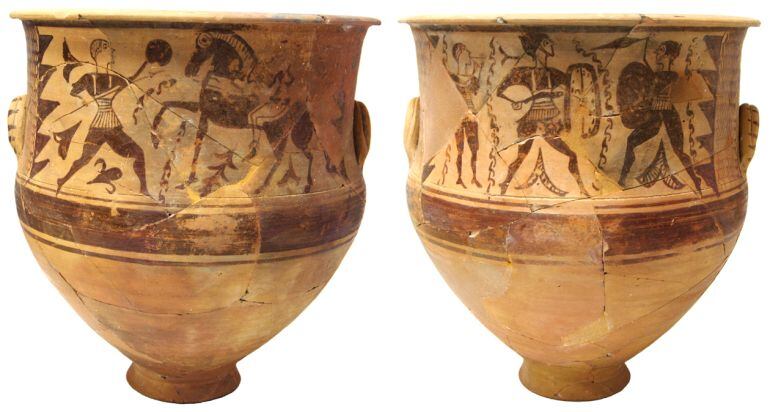 El vaso hallado en las excavaciones de hace dos años es uno de los elementos más valiosos