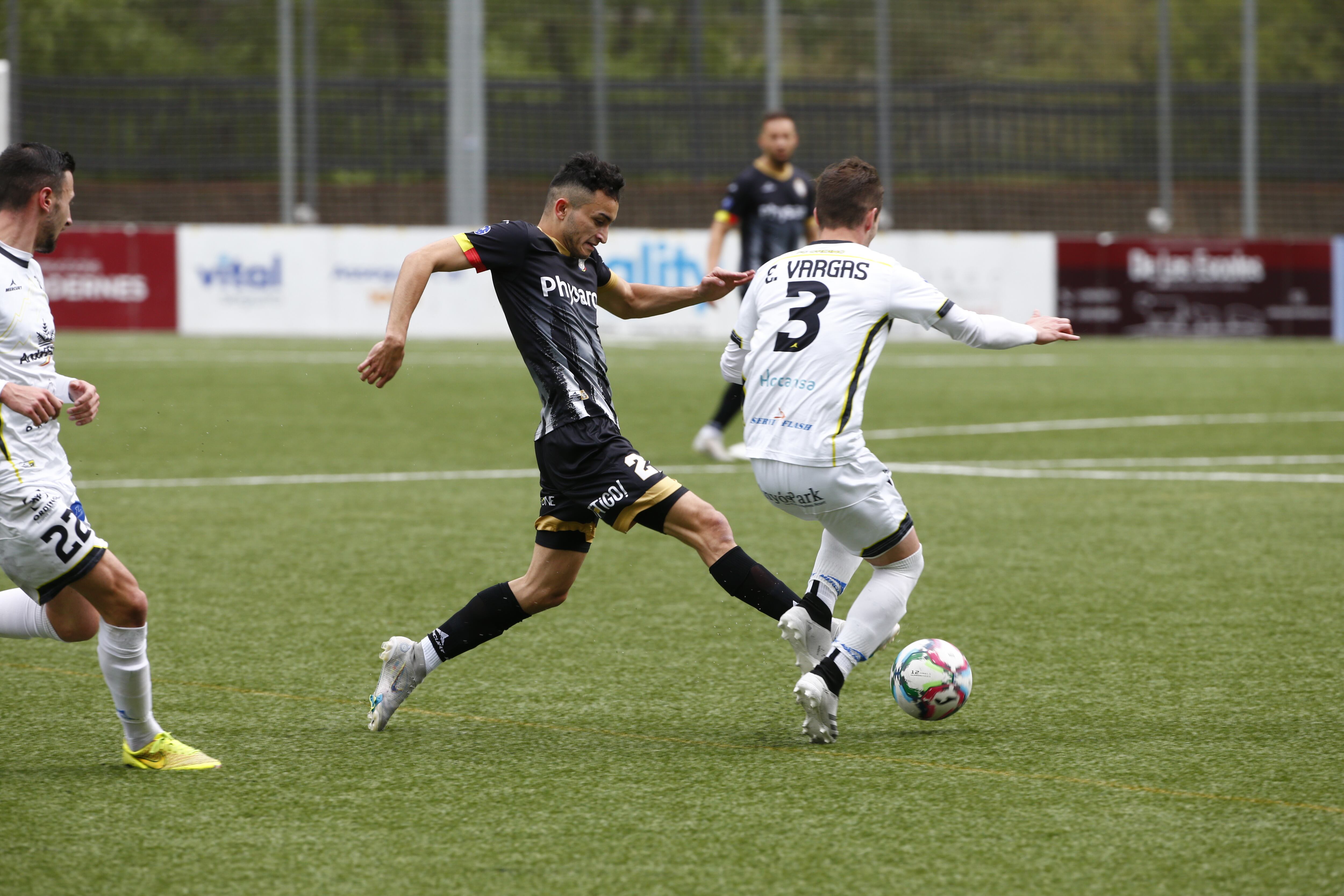 Un instant de l&#039;últim partit disputat entre l&#039;Engordany i l&#039;Ordino.