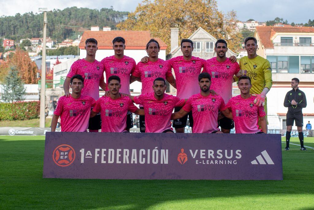 Once inicial del CF Talavera ante el Celta Fortuna en el Municipal de Barreiro