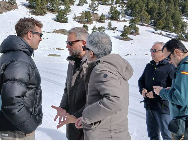Fernando Grande-Marlaska en los Llanos del Hospital en Benasque
