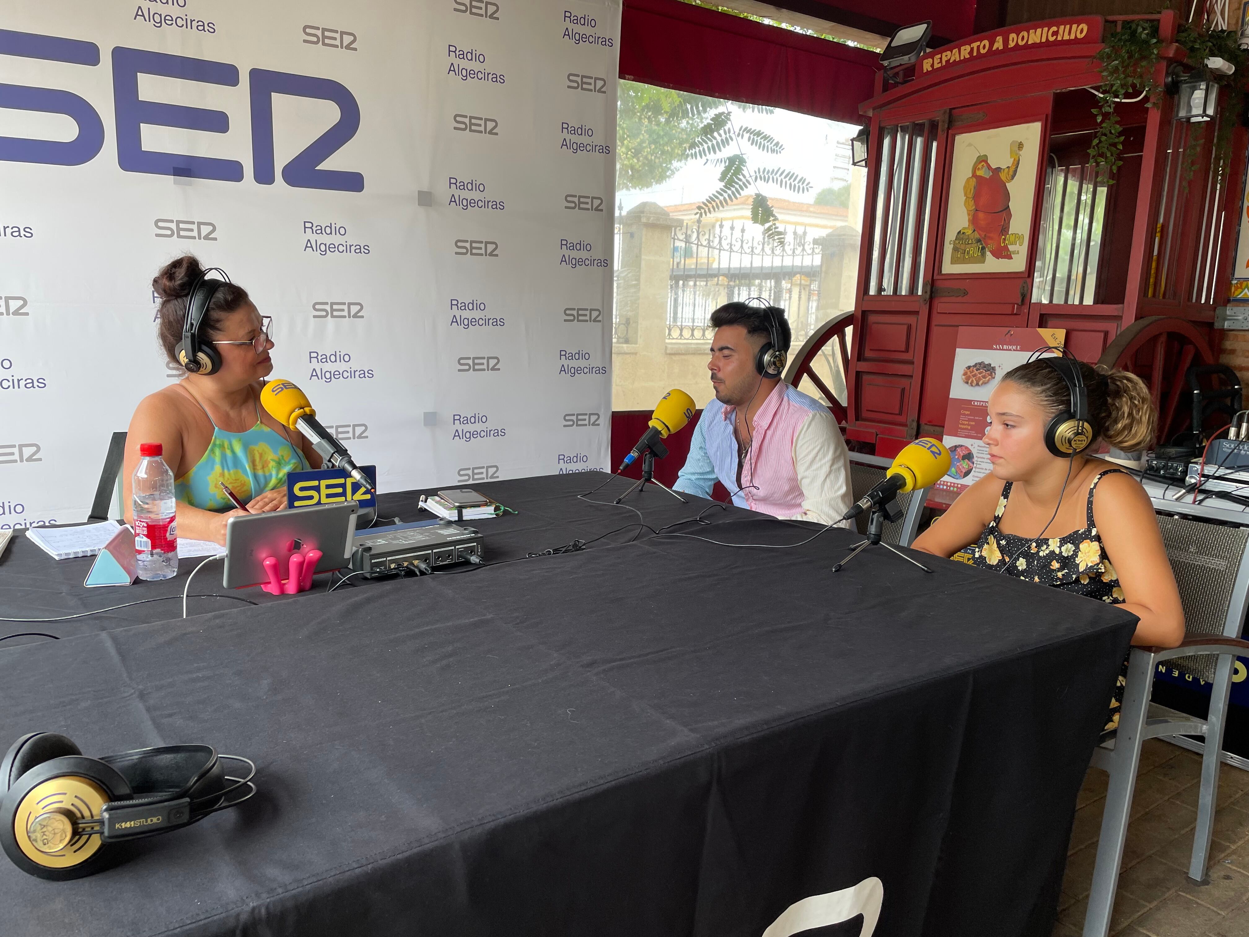 Gloria Masallá, Alejandro Andana y Triana Jiménez.