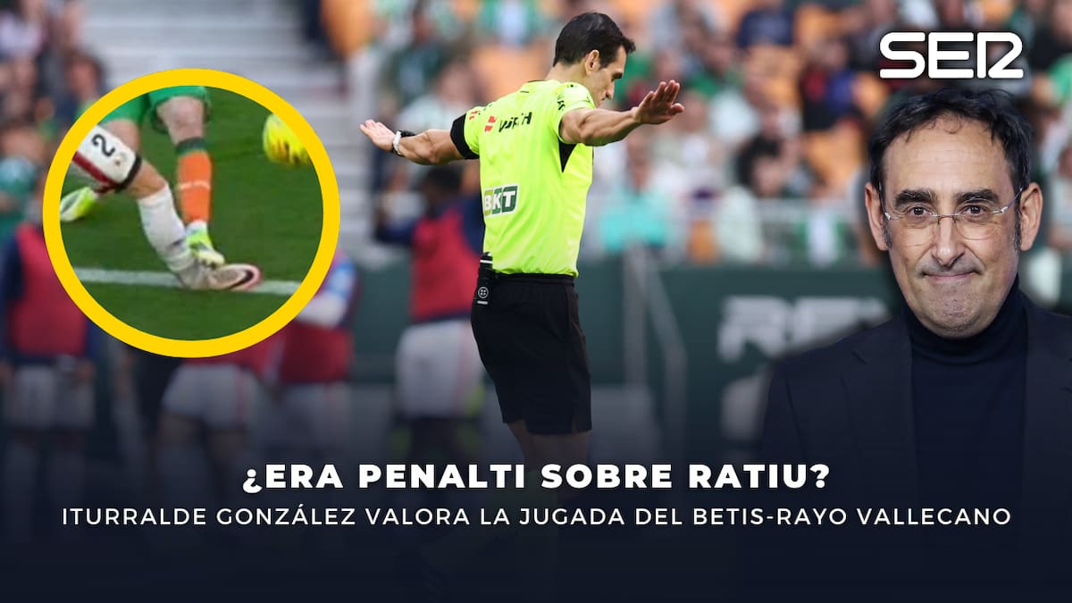 ¿Era penalti de Valentín Gómez a Ratiu? Iturralde aclara la jugada polémica del Real Betis-Rayo Vallecano