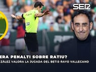 Montaje de Iturralde con la jugada polémica