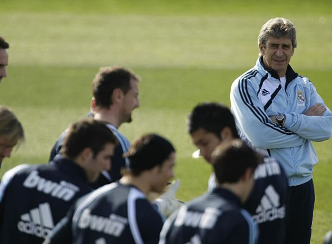 Pellegrini, durante un entrenamiento