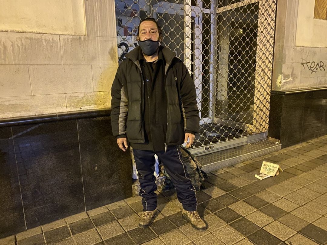 Julián Prieto, un sintecho asturiano en Palencia