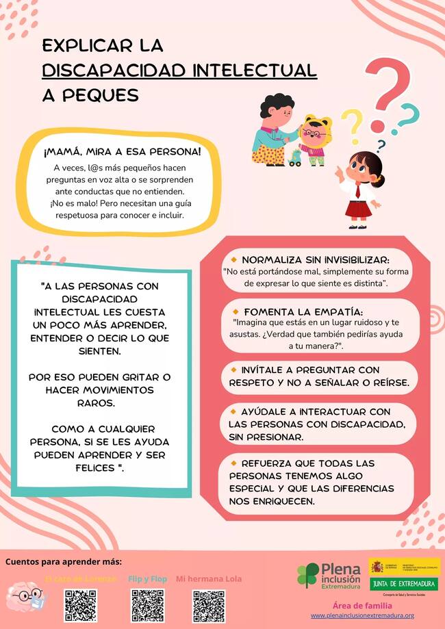 Cómo explicar a los niños y niñas la discapacidad intelectual