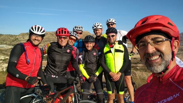 Un grupo de &#039;bikers&#039; de los &#039;Infernales&#039; en la Serra Grossa