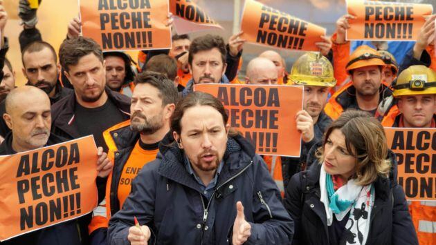 Pablo Iglesias en Alcoa A Coruña