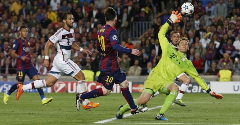 El argentino marca su segundo gol al Bayern.