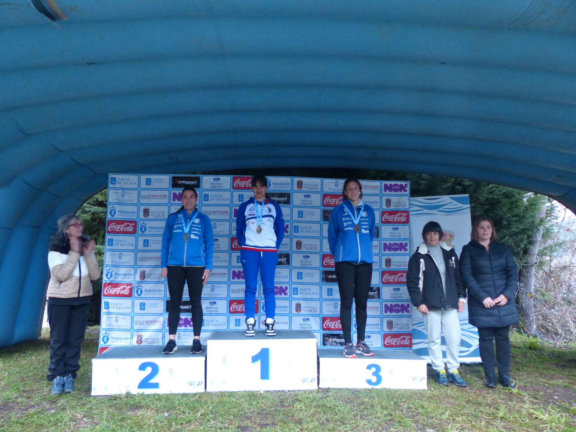 Éxito en Barbantes (Cenlle) del campeonato gallego de invierno de piragüismo