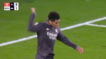 El monumental cabreo de Bellingham con Vinicius tras no pasarle un balón en el Celta - Real Madrid