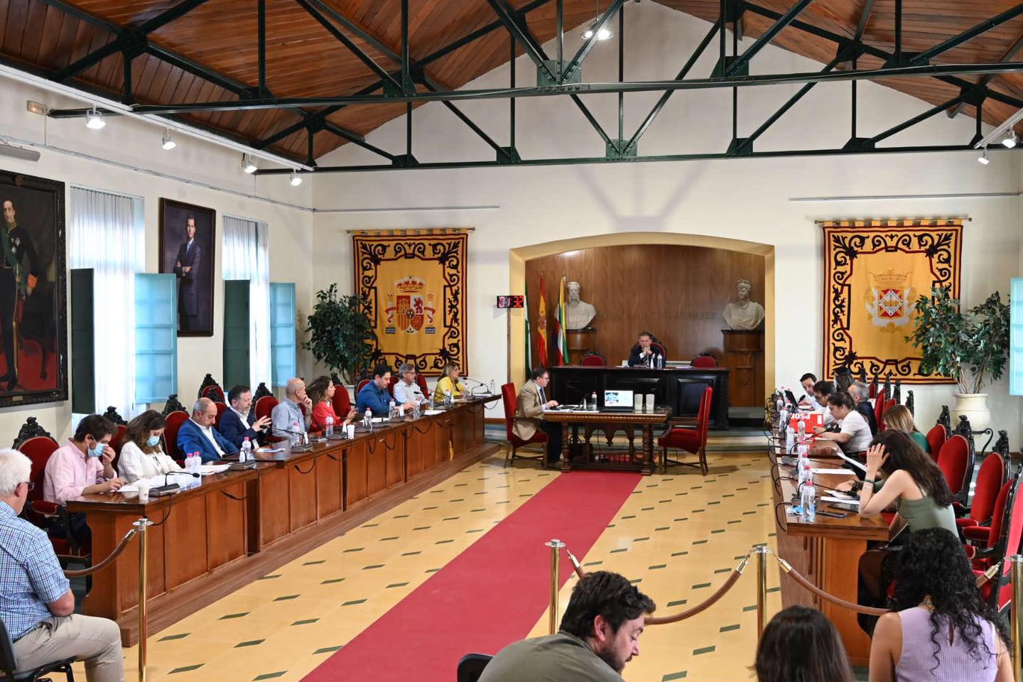 Imagen de la sesión plenaria celebrada en la Estación de Madrid, en Linares, el 19 de mayo de 2022