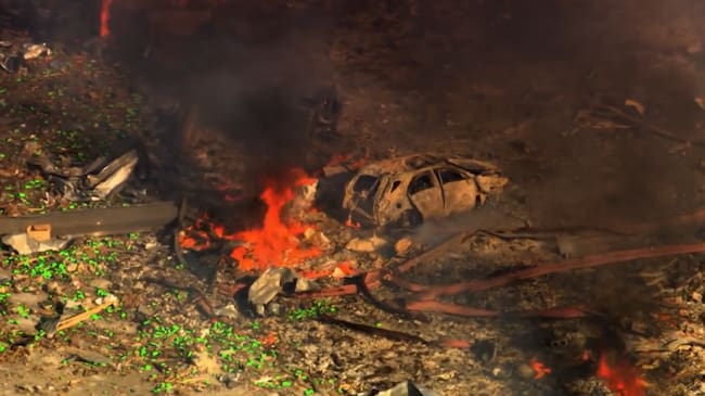 Imágenes de los restos de la planta tras la explosión