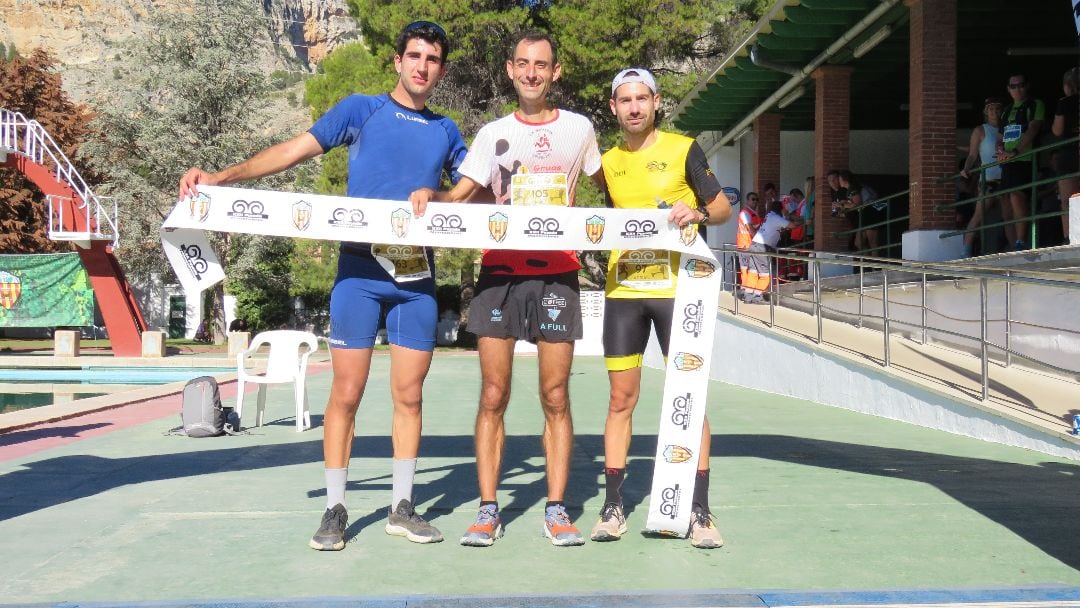 Podio masculí de la Pujada al Montcabrer Alcoi