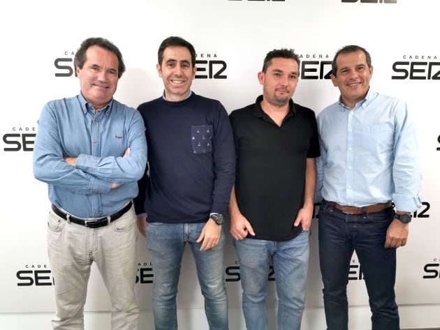 De izquierda a derecha: José Manuel Albentosa, David Gil, José Juan Pinar y Carlos Arcaya