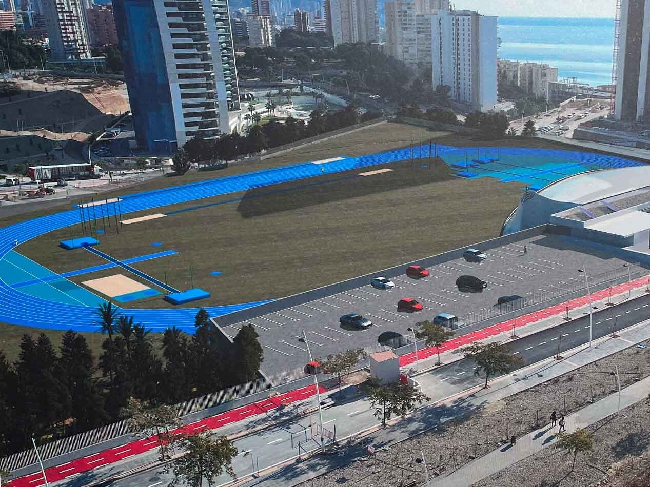 Proyecto de la nueva pista de atletismo de Benidorm