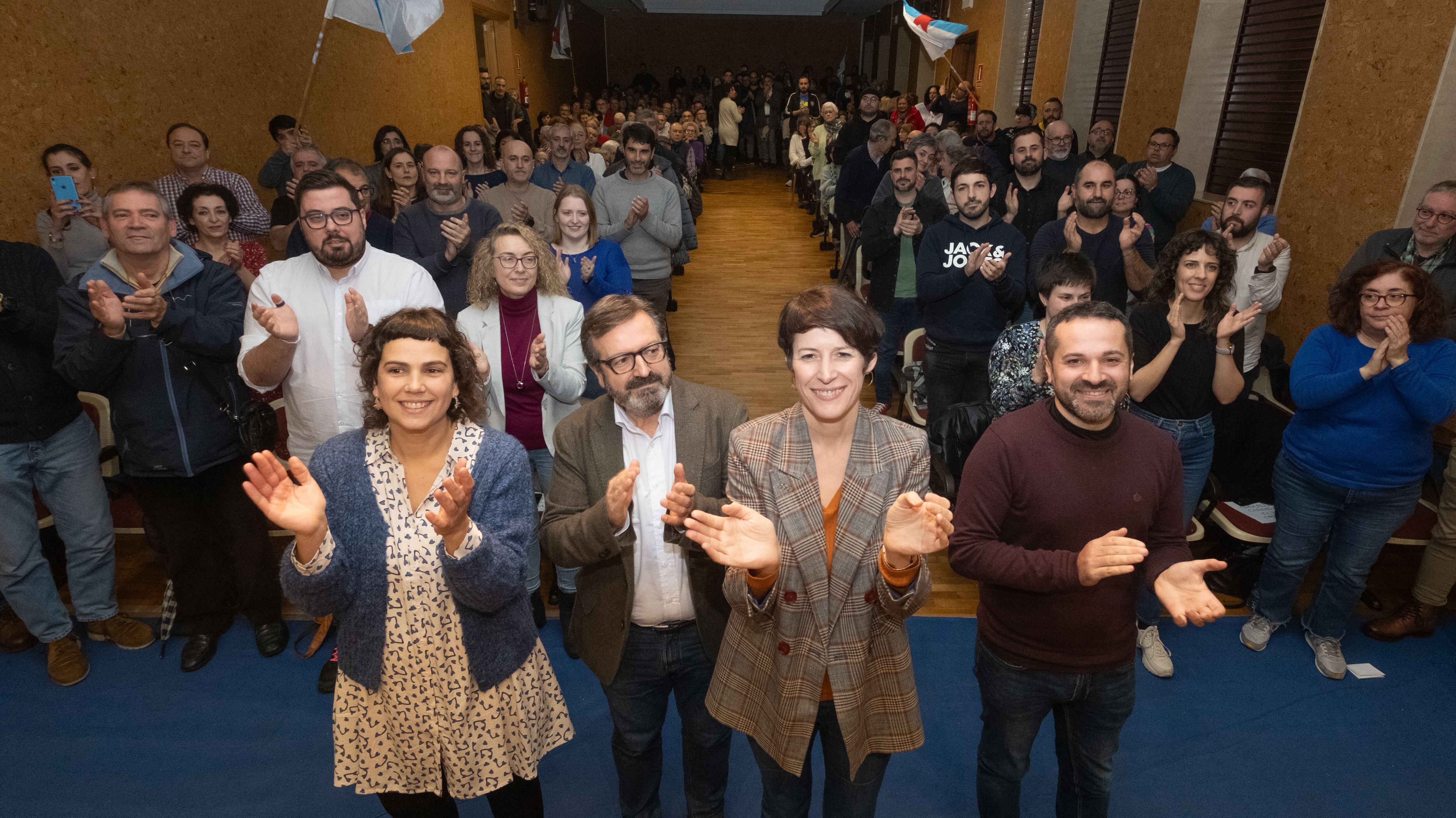 Ana Pontón (BNG) durante su acto en Cangas do Morrazo | BNG en X