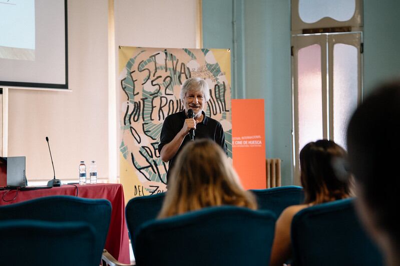 Gaizka Urresti, durante su charla hablando de la desgravación fiscal para la realización de cortometrajes