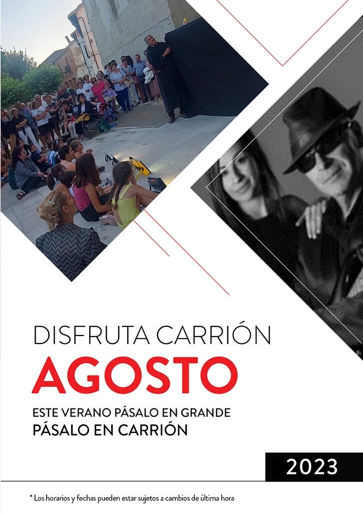 Cartel del Agosto Cultural de Carrión de los Condes