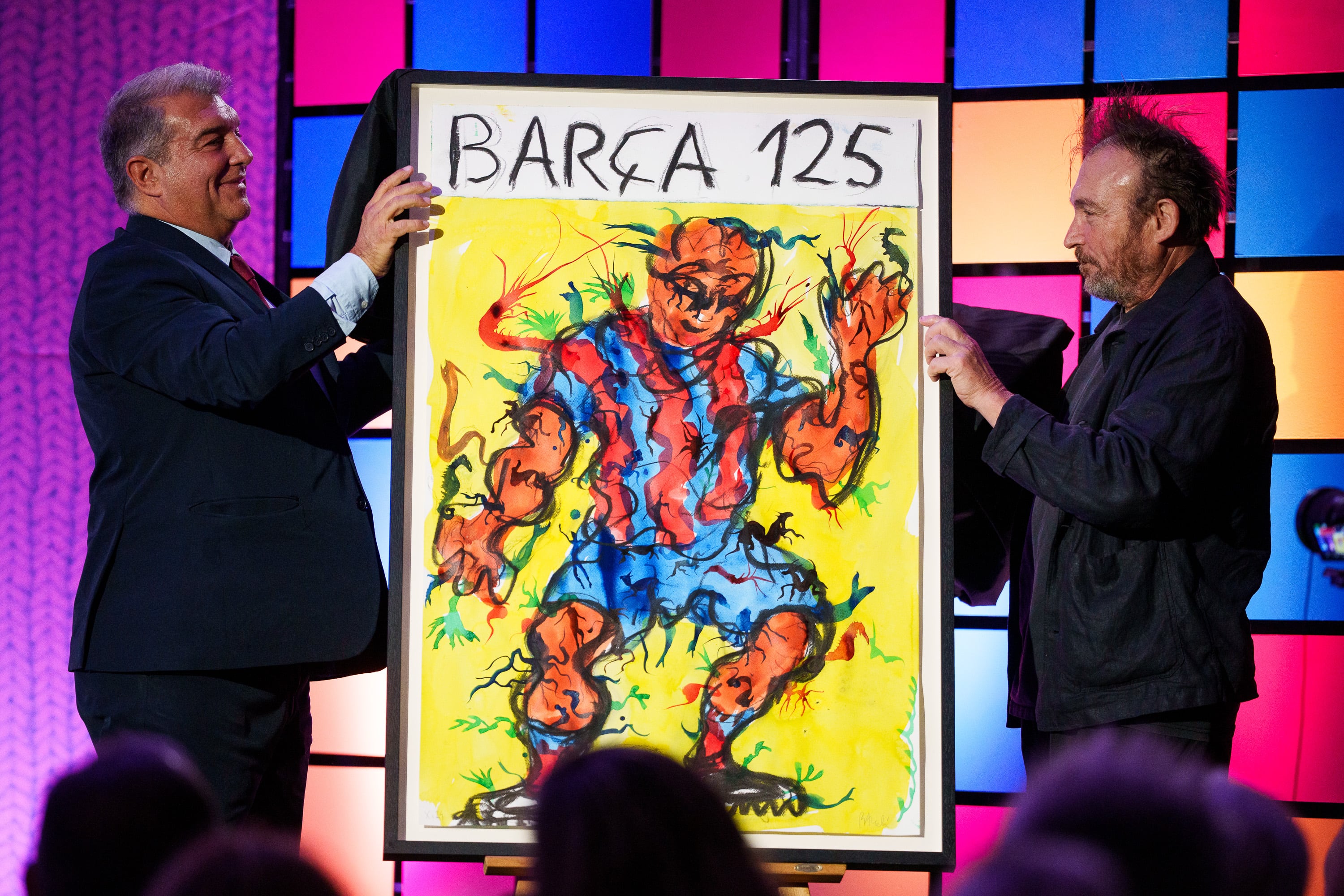 Presentación del cartel conmemorativo del 125º aniversario del FC Barcelona