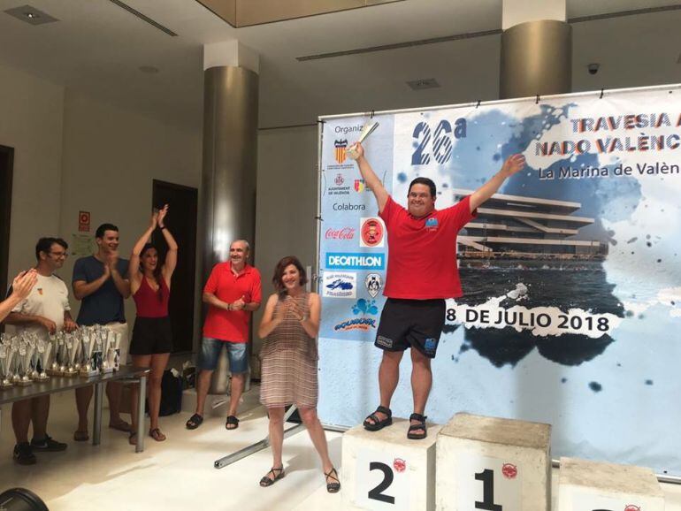 Nacho Gil volvió a dar la talla en agua salada