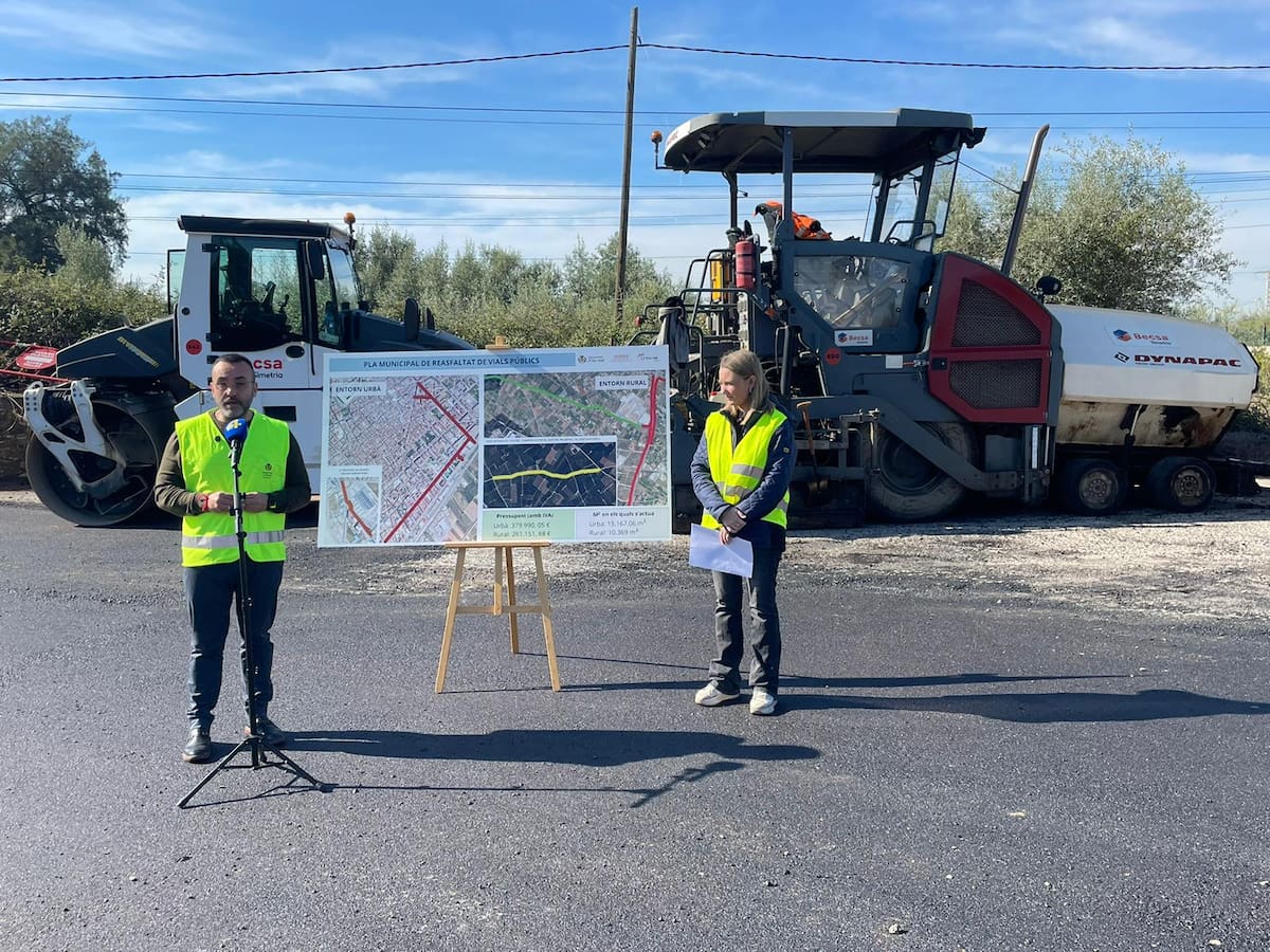 Vila-real impulsa el nuevo plan de reasfaltado de más de 25.000 m² con una inversión de 641.000 euros