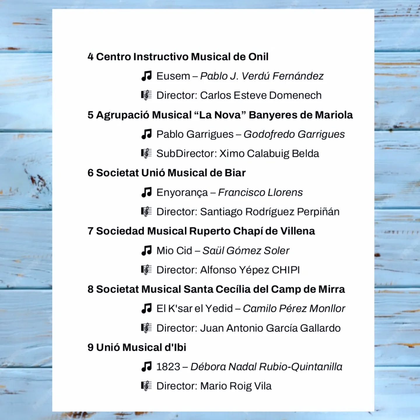 Trobada de bandas en Cañada