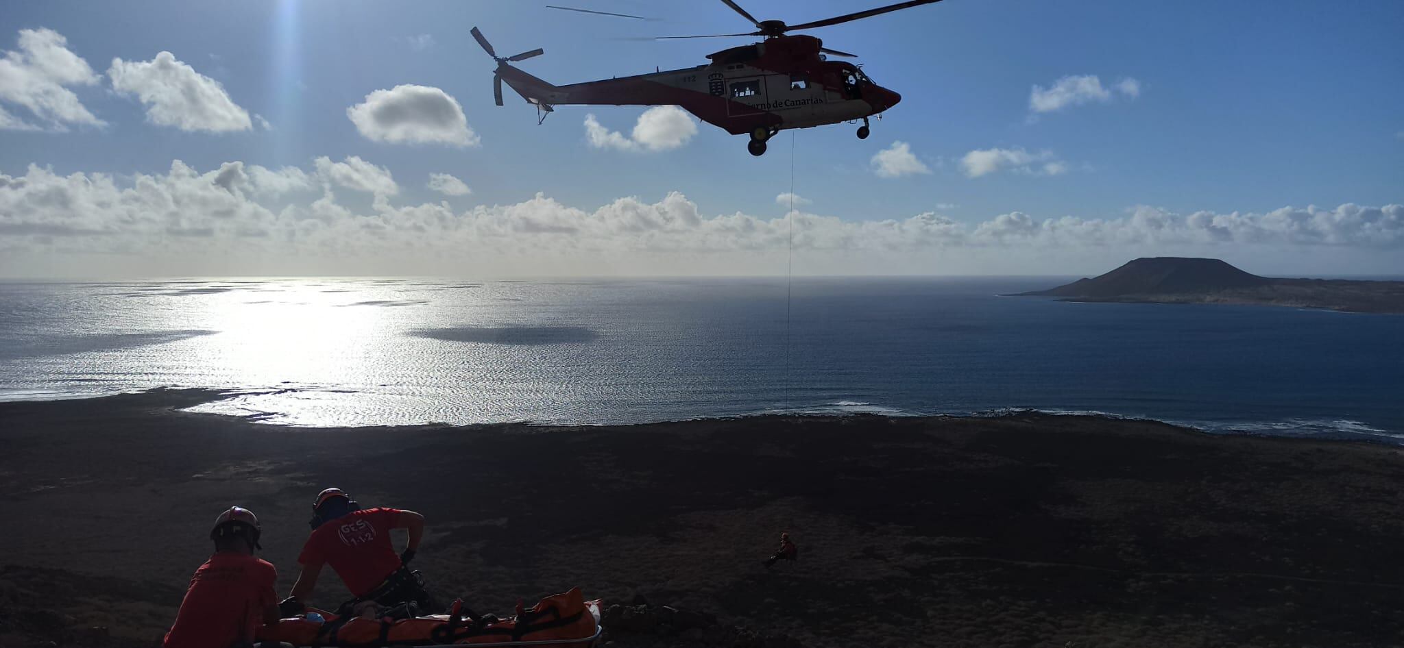 Momento del rescate.