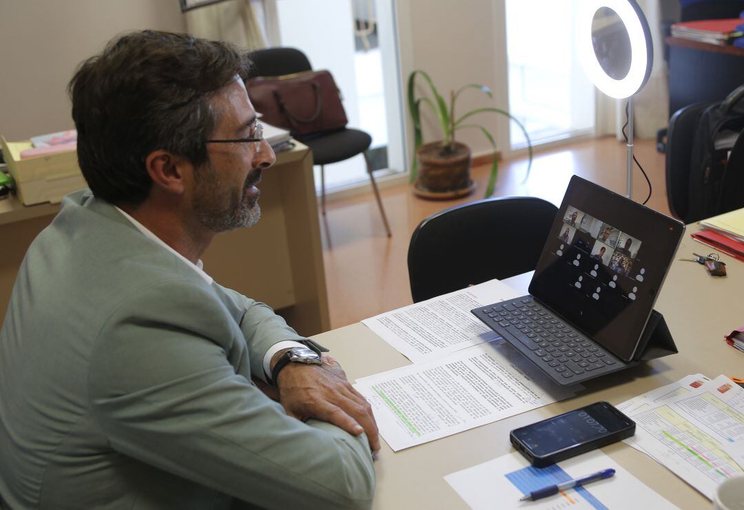 El portavoz de CC-PNC en el Cabildo de Lanzarote, Pedro San Ginés.