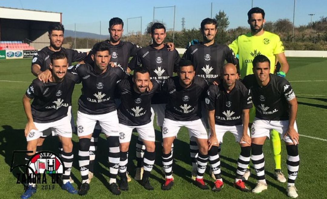 Once inicial del Zamora CF ante el Numancia B