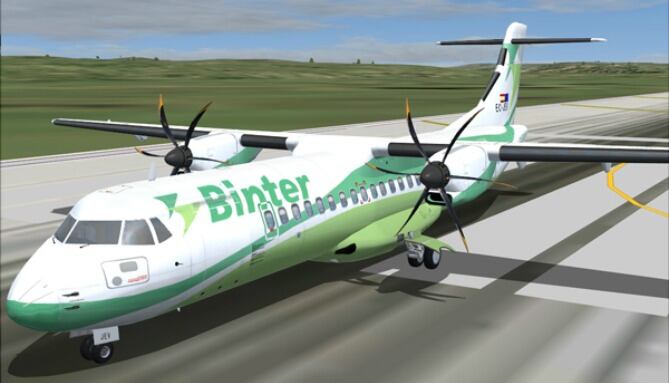 Avión ATR 72 de Binter