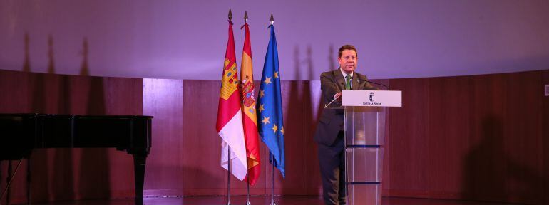 García-Page, durante su intervención en el acto del día de la diabetes que se celebró este lunes en Toledo