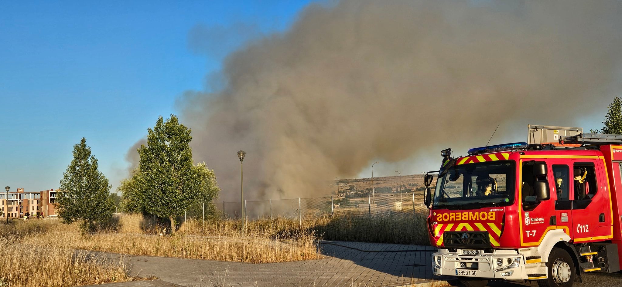 Incendio en la zona sur de la ciudad