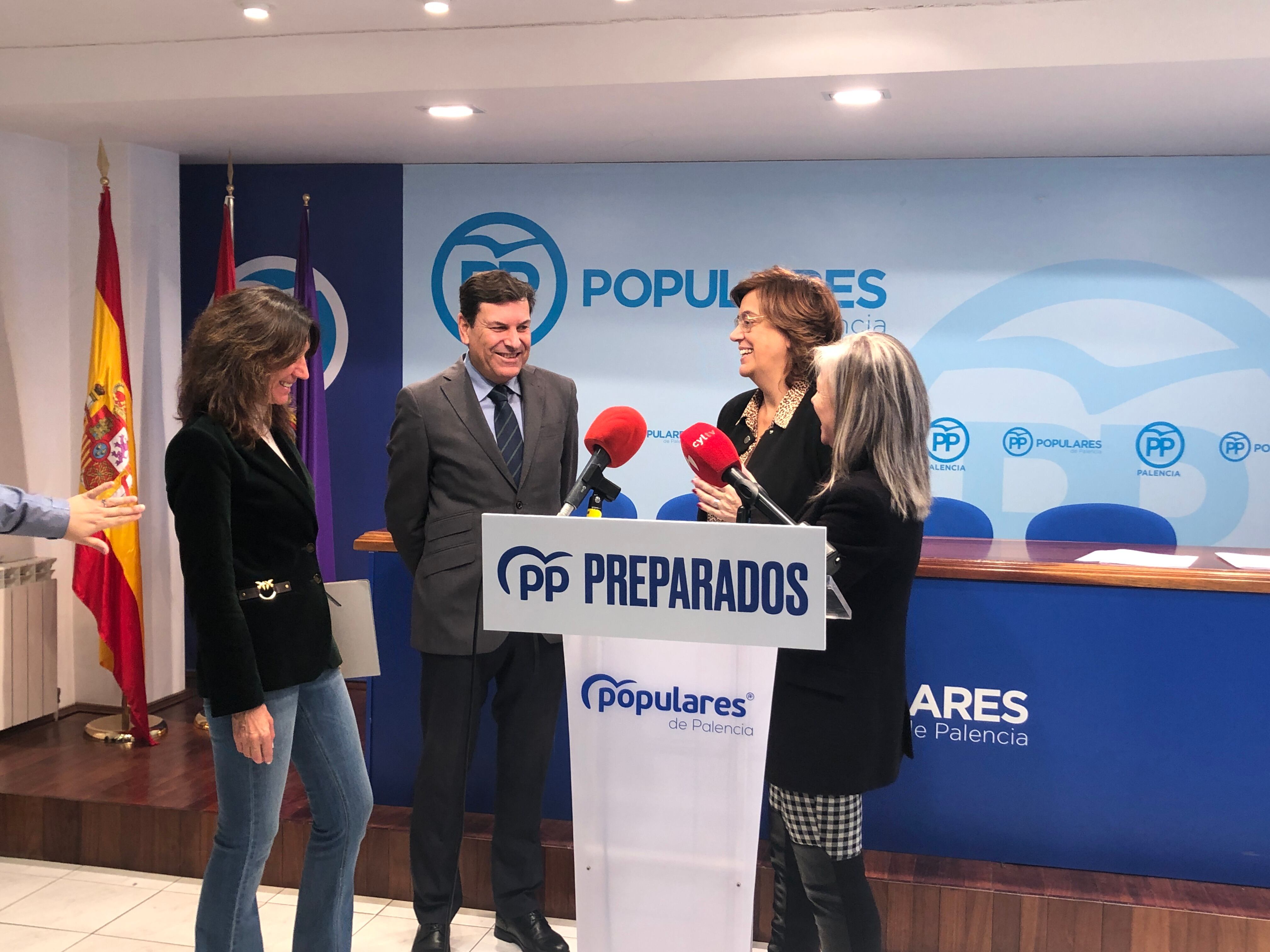 Rueda de prensa del PP para valorar los presupuestos de la Junta para Palencia