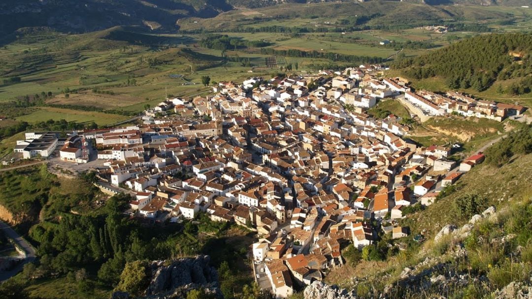 Vista aérea de Santiago Pontones.