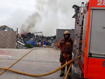 Incendio en San Antonio de Benagéber