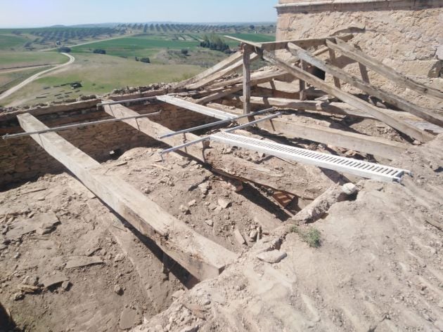 Estado actual de la iglesia de Fuentes en Carbonero el Mayor (Segovia)