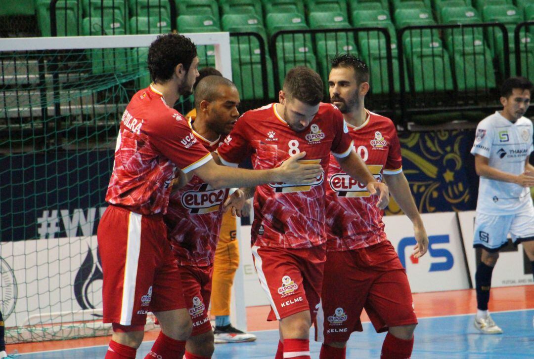 ElPozo Murcia celebrando un gol