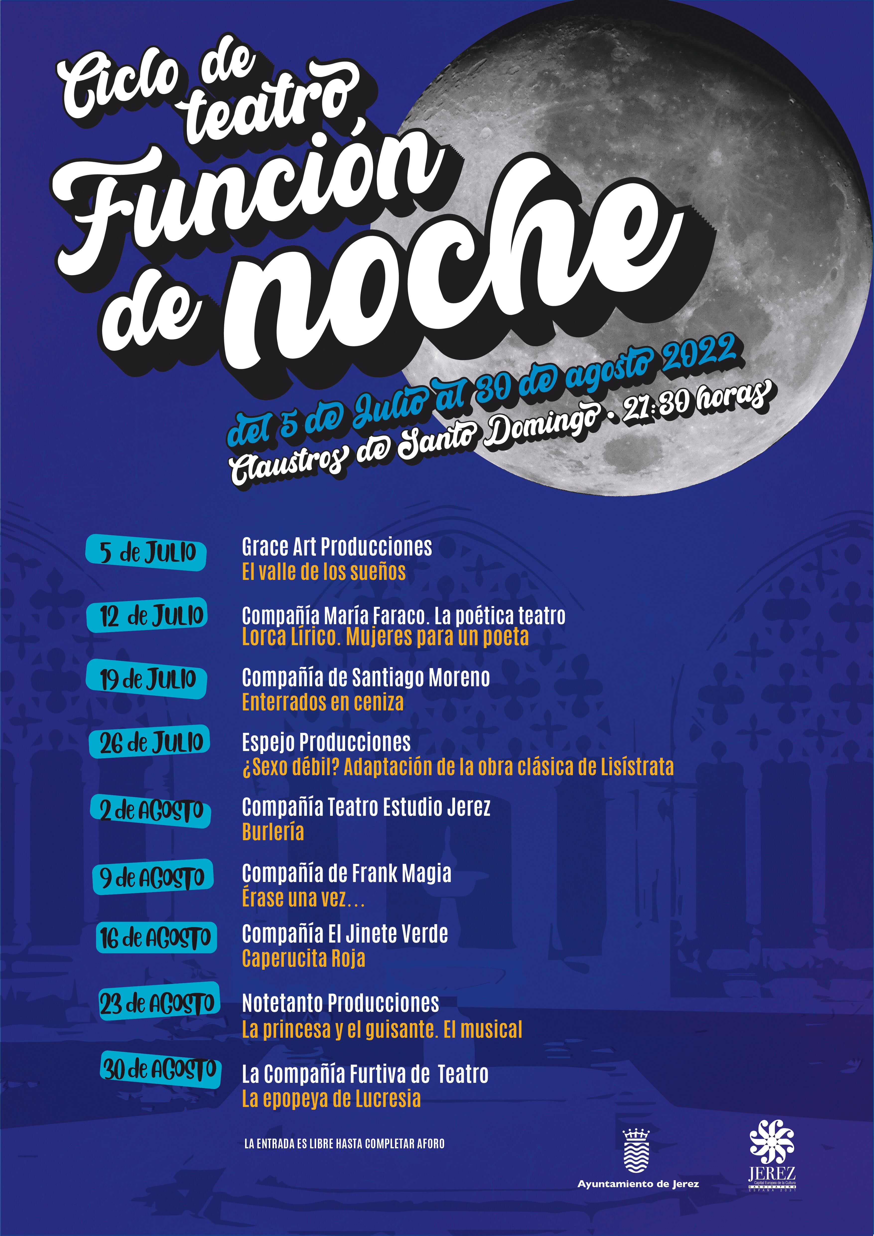 Programación del ciclo de teatro de este verano