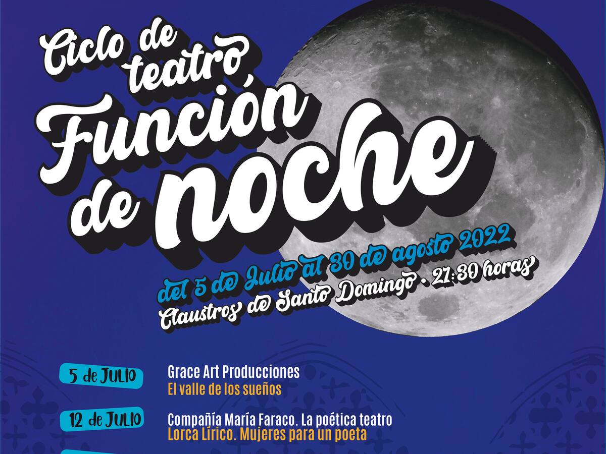 El Ciclo de teatro ‘Función de Noche’ vuelve este martes a los Claustros de Santo Domingo