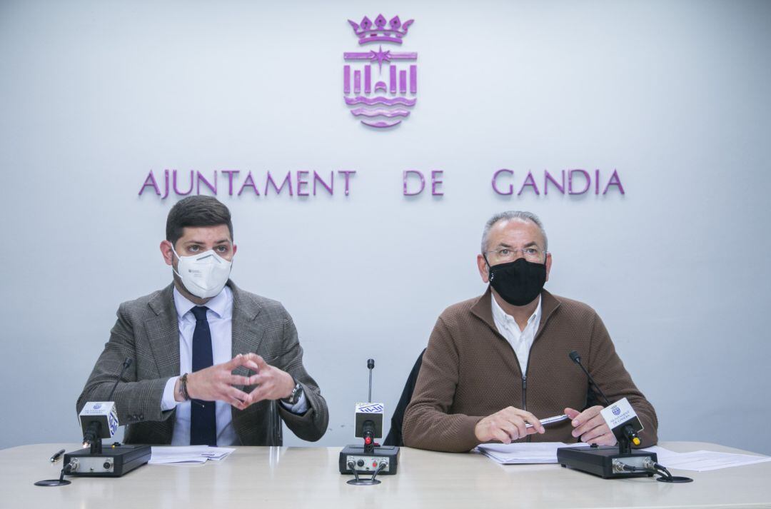 José Manuel Prieto y Ferran Martínez, concejales Ayuntamiento de Gandia 