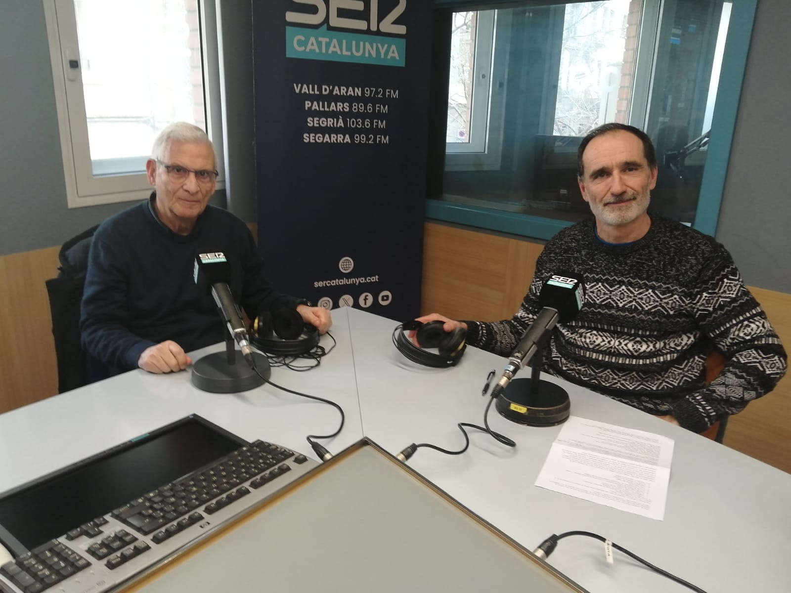 Tant Josep Maria Sanmartín, de l'Amical Mauthausen (esquerra) com Francesc Beltran del Centre Excursionista de Lleida (dreta) creuen que cal explicar més l'holocaust a les escoles i instituts.
